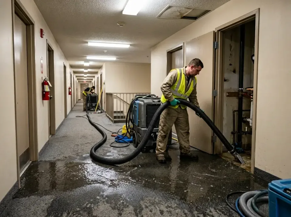 multi-unit-apartment-hallway-f-005 — frequently asked questions, Emergency Burst Pipe Water Extraction & Removal in Cedarbur…